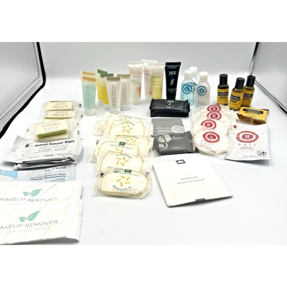 Mutiple Brands Other - TITLE Bulk Lot of Assorted Travel Size Hotel Toiletries Soap Shampoo Lotion
